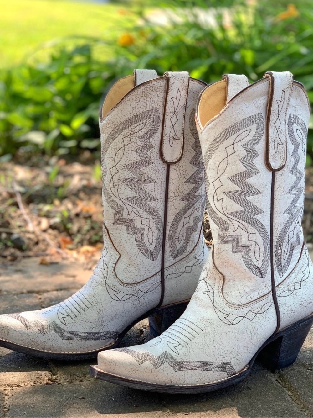 Old Gringo Peyton Crackled Taupe size 7